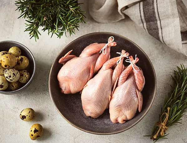 Quail Meat from L and H Farm