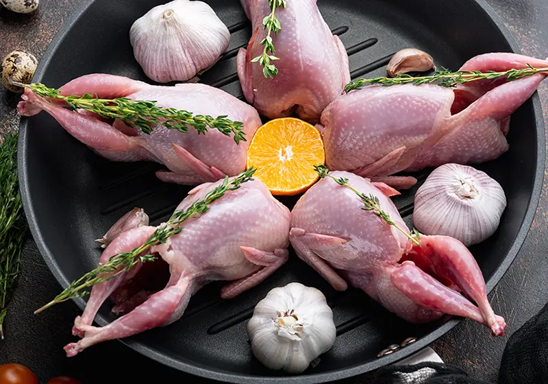 Quail Meat from L and H Farm